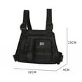 thumbnail image 4 of Yucurem Casual Chest Backpack, Multifunctional Vest Bags for Hiking Travel, Mountaineering Bag Chest Bag (Black), 4 of 10