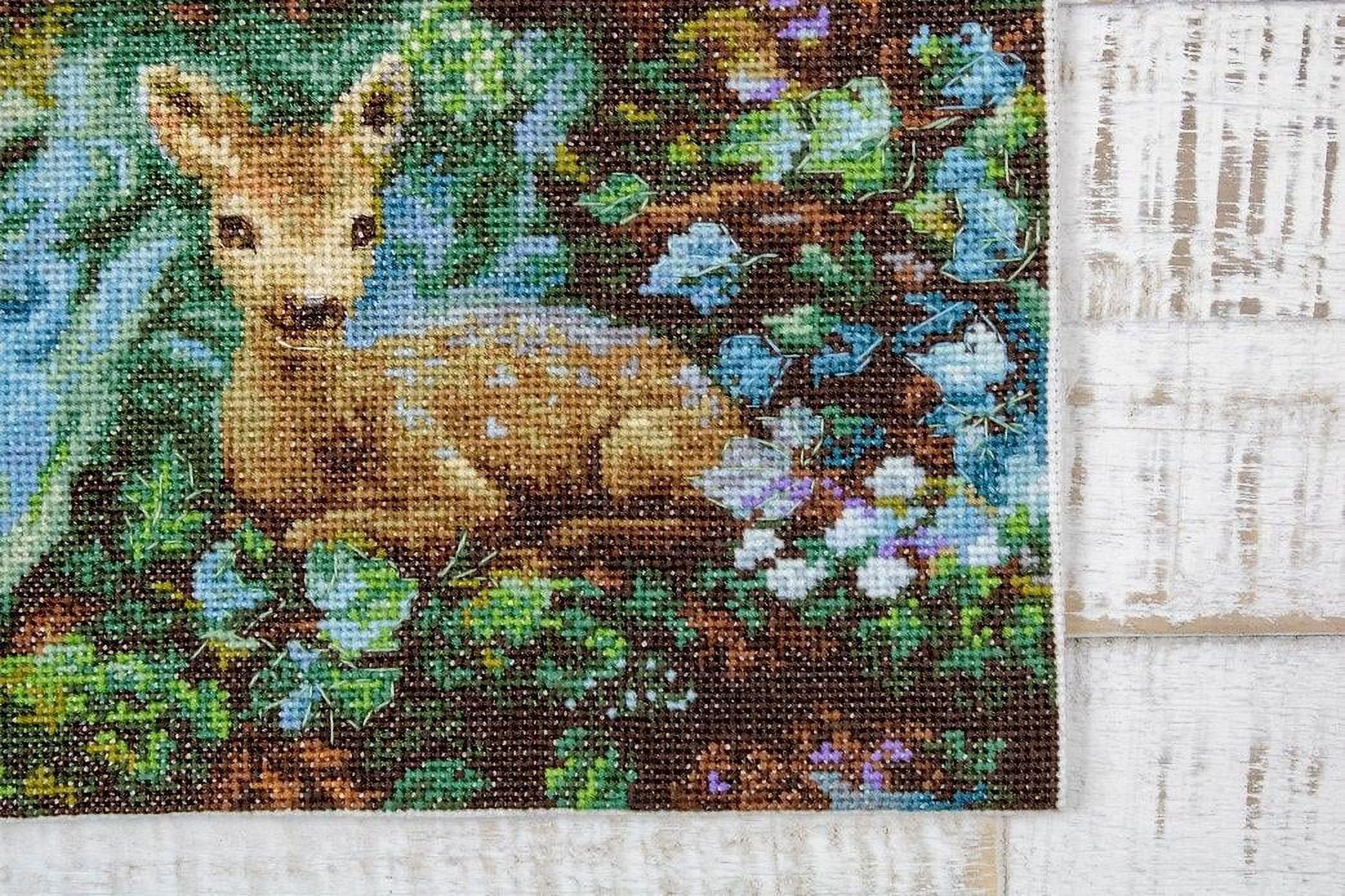 Counted Cross Stitch Kit Spring Fairy Leti960 By LetiStitch Needlework Blue Girl Canvas Cotton Flower