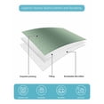 thumbnail image 5 of Quilts Twin Size, Sage Green Grey Ombre Soft Comforter Bedding Set for Bed, Modern Abstract Art Gradient Lightweight Quilted Bedspread with Pillow Cover(2 Pieces) for All Season, 68x86 Inch, 5 of 6
