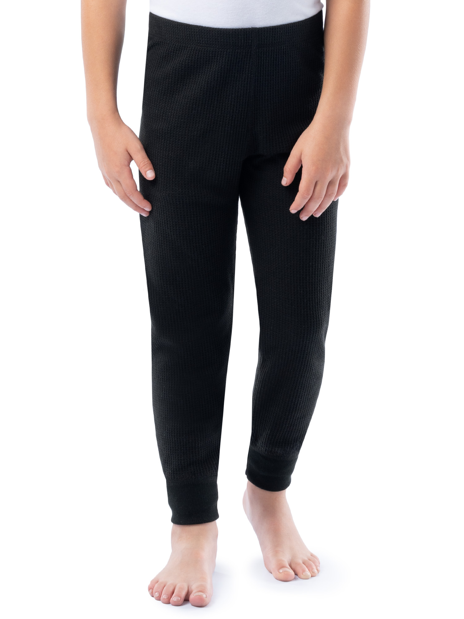 Athletic Works Boy's & Girl's Waffle Thermal Underwear Crew Top & Bottom Set, Sizes XS-XXL