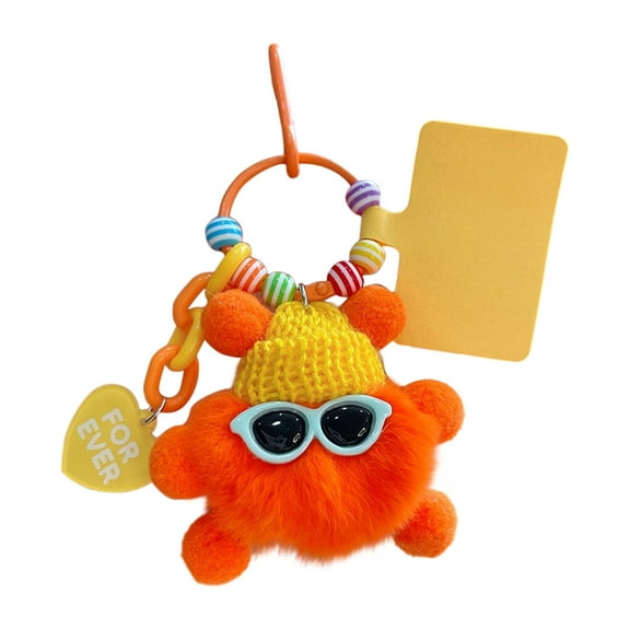 Kraoden Adorable Mini Soft Keychain Toy, Child-Safe Stuffed Animal Keychain, Cute Accessory for Keys and Bags, Perfect for Kids and Adults