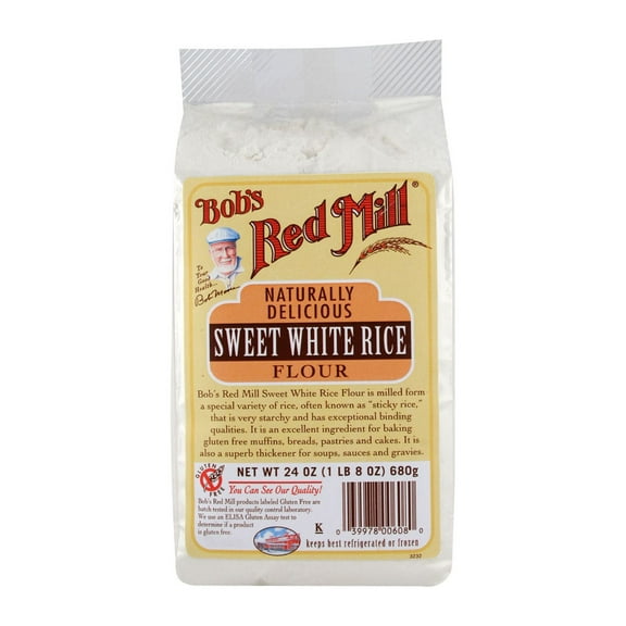 Bobs Red Mill Rice Flour, Sweet White, 24 Oz