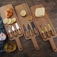 thumbnail image 5 of Acacia Wood Cheese Board Set with Cheese Knives, Multipurpose Wooden Cutting Board, Charcuterie Serving Platter for Steak and Daily Kitchen Use, 5 of 6