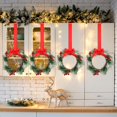 thumbnail image 5 of Dalrosia 6PCS Christmas Cabinets Wreaths for Kitchen Cabinets with Ribbon Artificial Green Leaves Decorative Berry for Kitchen Window Front Door Wall Winter Decor, 5 of 5