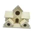 thumbnail image 1 of Casa para pájaros de madera para exteriores, para pájaros rústica para exteriores, habitación para pájaros, nido de colibrí para patio trasero,, 1 of 8