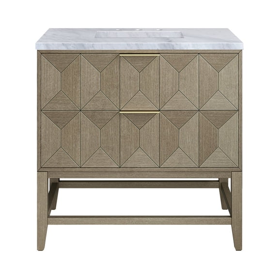 James Martin Vanities D100-V36-3Car Emmeline 36" Free Standing Single Basin Vanity Set -