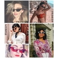 thumbnail image 4 of Gafas de Sol FEISEDY Pequeñas con Diseño Vintage de Ojo de Gato Cuadrado para Mujer B2291, 4 of 8