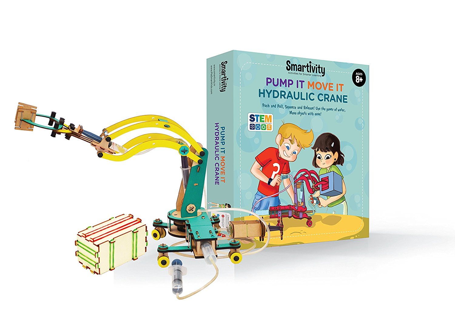 Details about   NEW Pump It Move It Hydraulic Crane Boy&Girl,STEM,Learning,Educational Toy Gift 