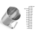 thumbnail image 2 of 304 Stainless Steel Measuring Cup with Handle and Pour Lip, Metal Pitcher with Oz and ML Marking, 48OZ/1500 ML- 6 Cup), 2 of 7