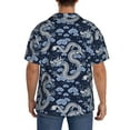 thumbnail image 3 of Kdxio Men's Hawaiian Shirt for Men Short Sleeve Shirt Dragon Summer Casual Holiday Beach Button Down T-Shirts, 3 of 7