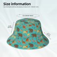 thumbnail image 4 of Daiia Cute Animals Pattern Bucket Hat - Trendy Cotton Sun Hat for Beach, Golf, Fishing - Fun Outdoor Vacation Boonie for Men and Women, 4 of 9