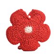 thumbnail image 1 of Bolsos de hombro de punto para mujer, bandolera de flores de paja para la playa, monedero para teléfono (rojo) Likrtyny Para estrenar, 1 of 9