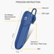thumbnail image 4 of Injueey Mini auricular Bluetooth Auriculares inalámbricos Manos libres Micrófono para auriculares en la oreja Cables de audio/vídeo azul, 4 of 6