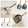 thumbnail image 2 of Pet Cat Waste Shovel Long Handle Steel Metal Shovel Litter Filter, 2 of 8