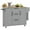 Grey, variant on HOMCOM Kitchen Island on Wheels, Kitchen Cart with Drop Leaf Drawers Grey
