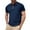 Navy, variant on Polo Shirts for Men Slim Fit Solid Color Button Collared Short Sleeve Top Comfortable Breathable Casual T Shirts for Man