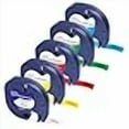thumbnail image 3 of compatible Label Tape Replacement for DYMO Label Maker Refills colored LetraTag Plastic Tape 91331 91332 91333 91334 91335 12mm x 4m for Dymo LetraTag Plus LT-100H LT-100T QX50 Label Maker,5, 3 of 4