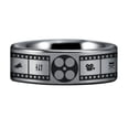 thumbnail image 4 of Tungsten Movie Lover's Ring, 4 of 6