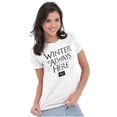 thumbnail image 3 of North Dakota Always Winter Funny ND Womens Slim Fit Graphic Tee Brisco Brands S, 3 of 5
