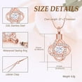 thumbnail image 2 of Love Knot Cremation Jewelry with Crystal Heart Urn Necklace for Ashes Cremation Jewelry for Ashes Love Heart Urn Pendant Memorial Keepsake Jewelry, 2 of 6