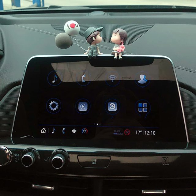 Accesorios para el tablero interior del automóvil, decoración del automóvil, linda decoración de automóviles con dibujos animados, figuras de acción de parejas con resultados impresionantes
