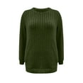 thumbnail image 4 of UAMVSH Womens Long Sleeve Tops Ribbed Knit Crewneck Tunic Shirts Loose Fit Casual Pullover Comfy Soft Fashion Clothing, 4 of 5