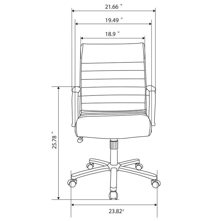 Realspace Modern Comfort Series Winsley Bonded Leather Mid Back Chair Gray
