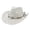 White, variant on OOOUM Breathable Cowboy Hat For Men Women Western Style Star Charm Beaded Band Straw Sun Hat Festival Outdoor Vacation Western Cowgirl Hat Black