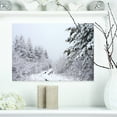 thumbnail image 1 of Sentier Forestier Givré en Automne - Impression d'Art Photo de Paysage sur Toile, 1 of 3