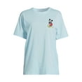 thumbnail image 3 of Mickey Mouse Juniors’ Front and Back Graphic Tee with Short Sleeves, Sizes XS-XXXL, 3 of 5