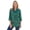 Emerald Green Mosaic, variant on Plus Size No Iron Three-Quarter Sleeve Peachskin Shirt