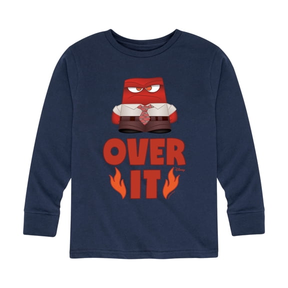 Inside Out - Over It - Toddler And Youth Long Sleeve Graphic T-Shirt