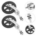 thumbnail image 3 of 2 Pcs Roues de Fauteuil Roulant de Rechange Roues de Déambulateur de Mobilité Ruedas Roulette de Fauteuil Roulant Robuste avec Fourche avant en Acier pour Déambulateur de Fauteuil Roulant Pièces de Fauteuil Roulant, 3 of 8