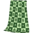 thumbnail image 3 of Yibo Cute St Patrick's Day Lucky Green Clover Shamrock Blanket for Couch Sofa and Bed, 3 of 8