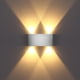 thumbnail image 1 of Lámpara de pared LED moderna, lámpara de pared interior, iluminación de pared arriba abajo hecha de aluminio para sala de estar, dormitorio, escalera, pasillo, 1 of 6