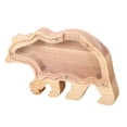 thumbnail image 2 of Handmade Wooden Money Box for Kids, Solid Wood Deposit Bank with Glass Window, Children's Saving Bank Bedroom Decor Gift(B), 2 of 7