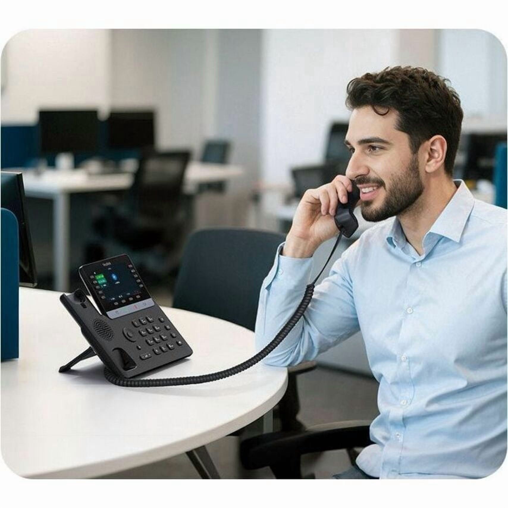 Yealink T74W IP Phone, Corded, Corded/Cordless, Bluetooth, Wi-Fi, 10 Multiple Conferencing, Wall Mountable, Black