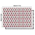 thumbnail image 6 of Red and Gray Christmas Tree Pattern Summer Placemats Table Placemats Set Of 4-Linen Kitchen Washable Placemats Table Mats 11.8"x17.7" Non-Slip Heat Resistant, 6 of 6