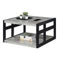 thumbnail image 3 of Convenience Concepts Monterey Square Coffee Table with Shelf, Faux Birch, 3 of 6