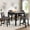 Black,Light Gray, variant on 5-Piece Counter Height Table Set with 4 Chairs, Counter Height Table Set for 4 with Chairs, Wooden Counter Height  Table Set for Kitchen, Dining Room, Light Oak