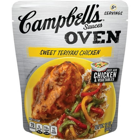 (2 Pack) Campbell's Oven Sauces Sweet Teriyaki Chicken, 12 (Best Teriyaki Sauce Brand)