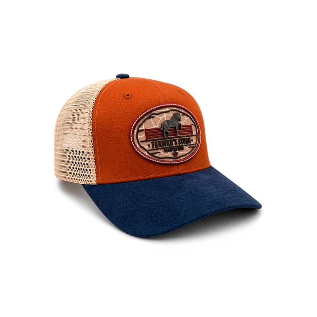 Knite Gorra Vaquera Farmer Horseback Rojo con Malla Transpirable Ajustable