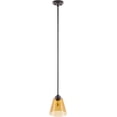 thumbnail image 5 of Mark&Day Chandelier Pendant Lights, Dobersberg Glass, Iron Global Amber Ceiling Light Fixture for Kitchen Island, Foyer, Dining Room, Bedroom and Living Room (9" H x 8" W x 8" D), 5 of 9