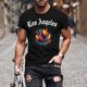 thumbnail image 1 of Tops para hombre, blusas y camisas de manga corta con cuello redondo para hombre, jersey informal con cuello redondo estampado para hombre, pantalones cortos deportivos para fitness, blusa de poliéste, 1 of 5