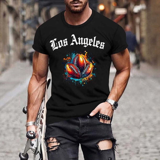 Tops para hombre, blusas y camisas de manga corta con cuello redondo para hombre, jersey informal con cuello redondo estampado para hombre, pantalones cortos deportivos para fitness, blusa de poliéste