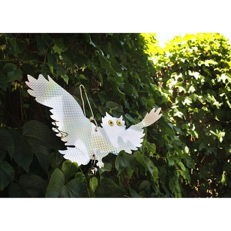 Juvale 2-Pack Bird Deterrent Reflective Owls - Bird Repellent Device