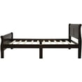 thumbnail image 3 of Harper & Bright Designs Wood Platform Bed Twin Bed Frame Mattress Foundation, Espresso, 3 of 7