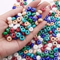 thumbnail image 2 of 90 Pcs 10mm Verre Mélangé Perles d'Espacement Lâches Rondes pour la Fabrication de Bijoux Accessoires de Bricolage, Rouge, 2 of 5