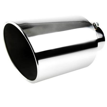 Spec-D Tuning MF-TP0408D-S-TD Exhaust Tip for All, 4 in. Inlet - 8 in. Outlet - 7.9 x 8.3 x 16.1 in.