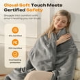 thumbnail image 6 of Electric Heated Throw Blanket 72"x84" – 5 Heat Levels, 2-10H Auto-Off Timer, Overheat Protection, ETL & FCC Certified, Flannel Sherpa Heated Blanket, Machine Washable, Energy-Saving Smart Heat, 6 of 8
